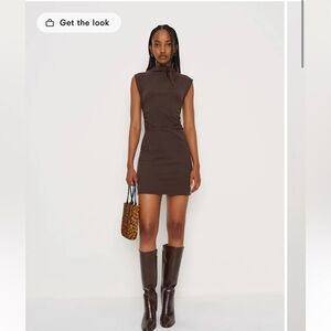 Reformation Brown Mini Dress